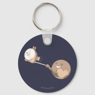 Pluto Selfie Schlüsselanhänger