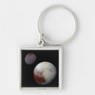 Pluto und Charon 9. Planet oder Zwergplanet Sonnen Schlüsselanhänger