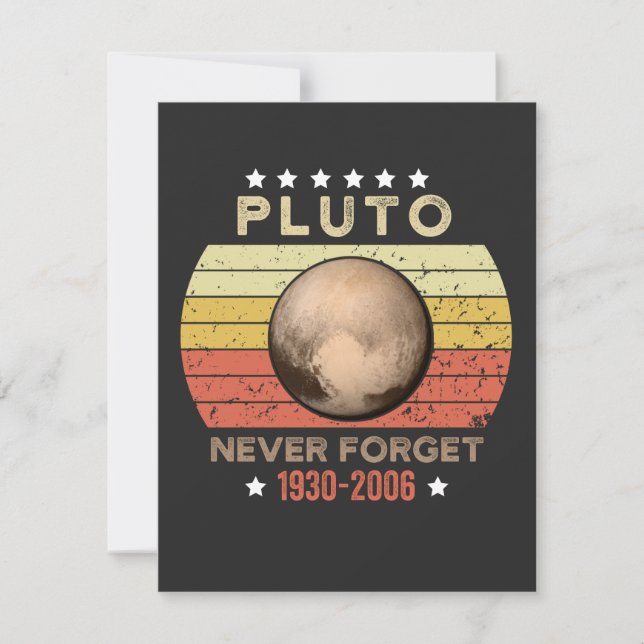 Pluto Vergessen Sie 1930-2006 nie (Vorderseite)