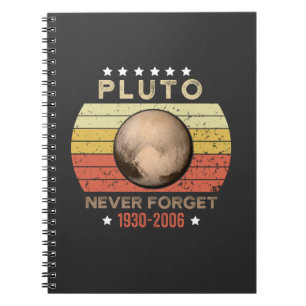 Pluto Vergessen Sie 1930-2006 nie Notizblock