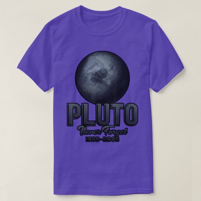 Pluto Vergessen Sie 1930-2006 nie T-Shirt (Design vorne)