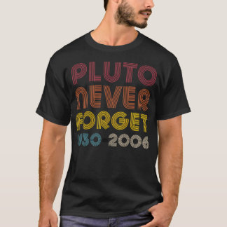 Pluto Vergessen Sie nie 1930 - 2006 Vintag Disco R T-Shirt