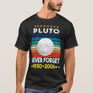 Pluto Vergessen Sie nie 1930 - 2006 Vintages Sonne T-Shirt
