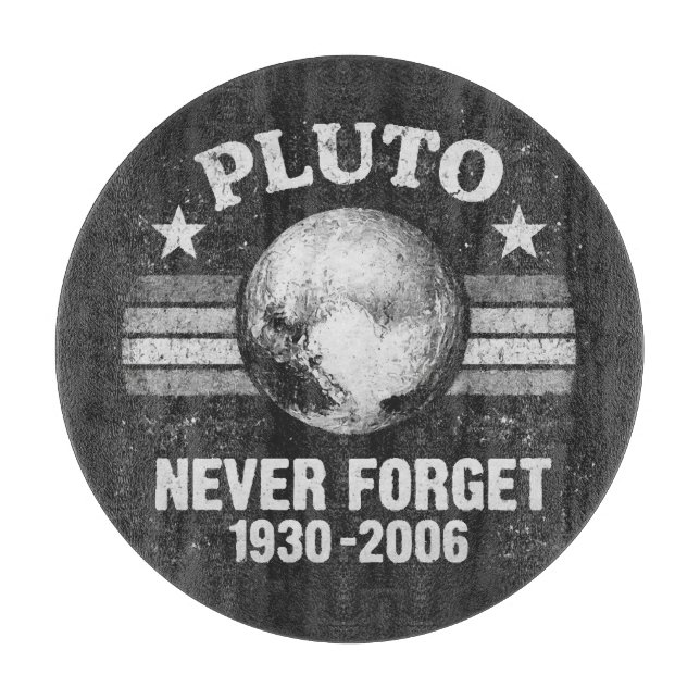 Pluto Vergessen Sie Nie Schneidebrett (Vorderseite)