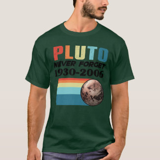 Pluto Vergessen Sie Retro-Vintage Pluto-Seltenheit T-Shirt
