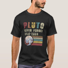 Pluto Vergiss nie 1936-2006 Planet-Hemd