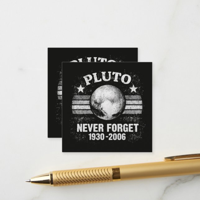 Pluto vergiss nie begleitkarte (Vorderseite/Rückseite Beispiel)