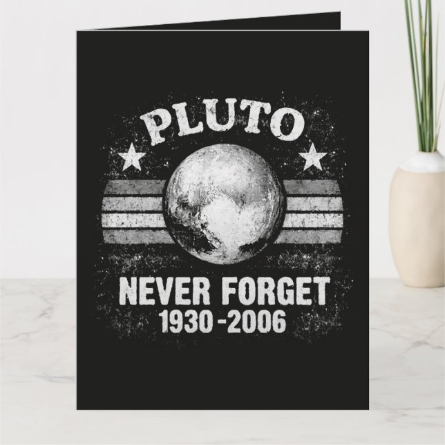 Pluto vergiss nie dankeskarte (Vorderseite)