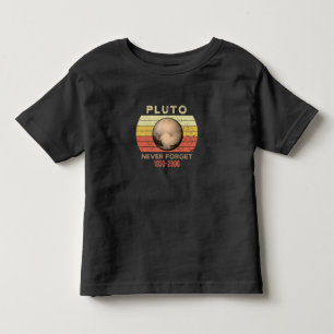 pluto vergiss nie, eris, mond, astronomie, astrono kleinkind t-shirt