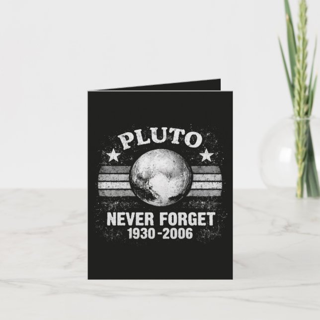 Pluto Vergiss Nie Feiertagskarte (Vorderseite)