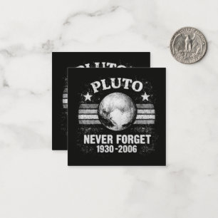 Pluto vergiss nie mitteilungskarte