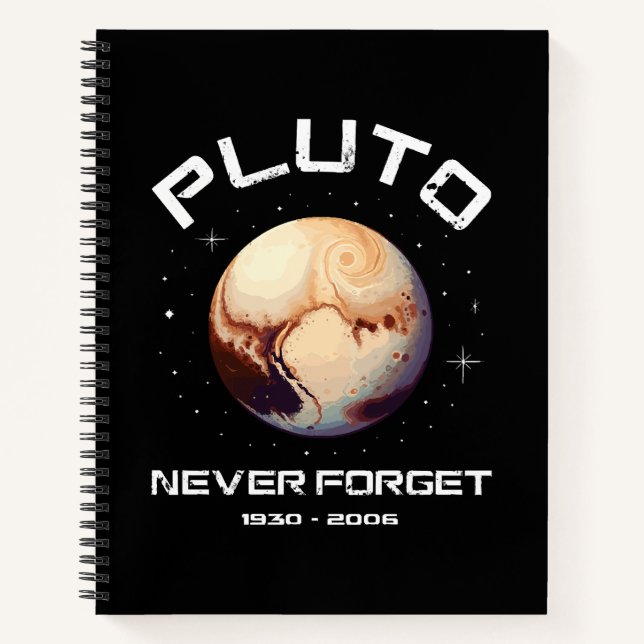 Pluto vergiss nie notizbuch (Vorderseite)