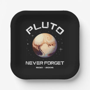 Pluto vergiss nie pappteller