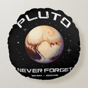 Pluto vergiss nie rundes kissen