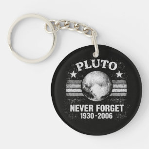 Pluto vergiss nie schlüsselanhänger