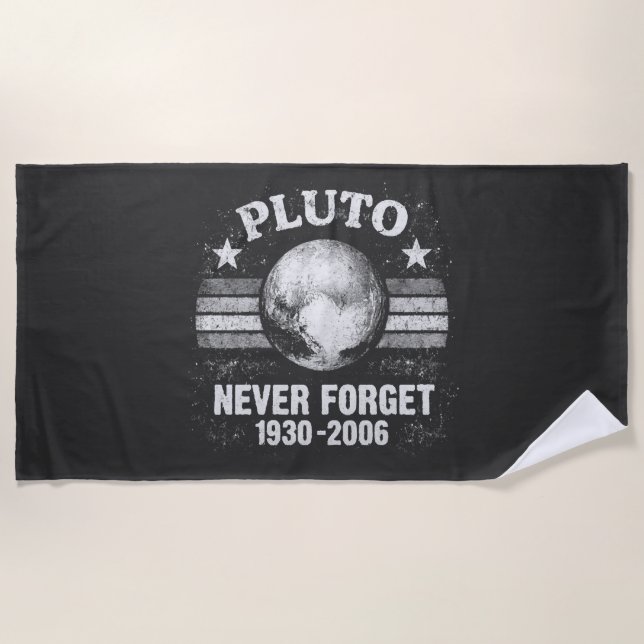 Pluto vergiss nie strandtuch (Vorderseite)