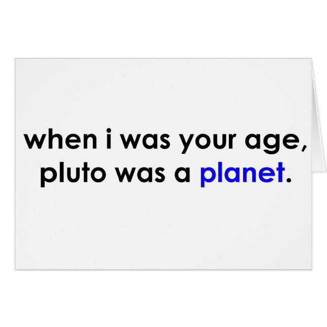 Pluto war ein Planet?!? (Vorderseite (Horizontal))