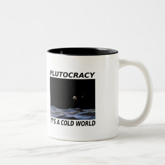Plutocracy-Tasse Zweifarbige Tasse