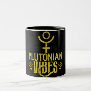 Plutonian Vibes Scorpio Astrologie Zodiac Pluto Zweifarbige Tasse