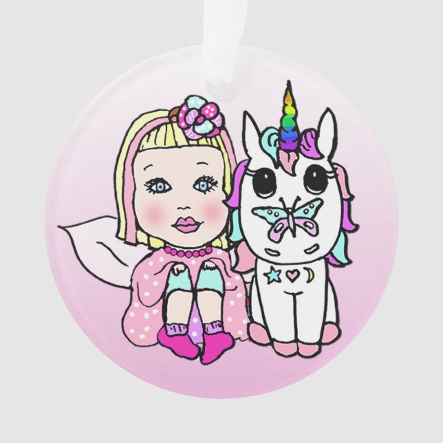 Plutôt Blonde Fairy & Rainbow Unicorn & Butterfly (devant)