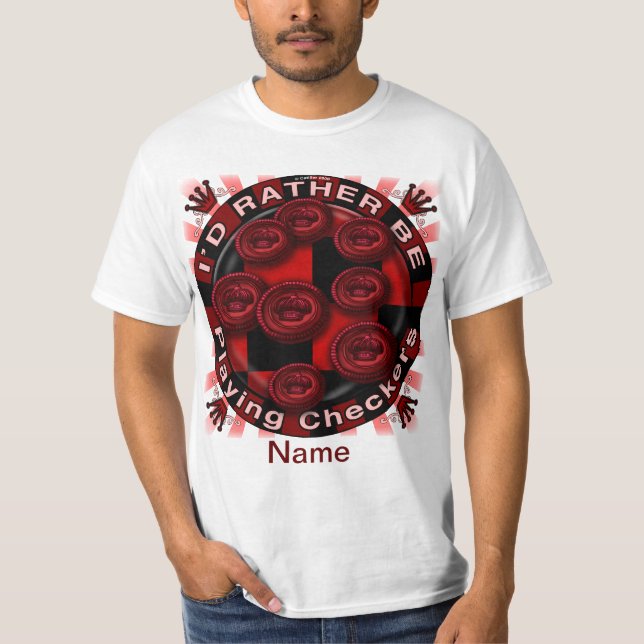 Plutôt Jouer Chèques t-shirt (Devant)
