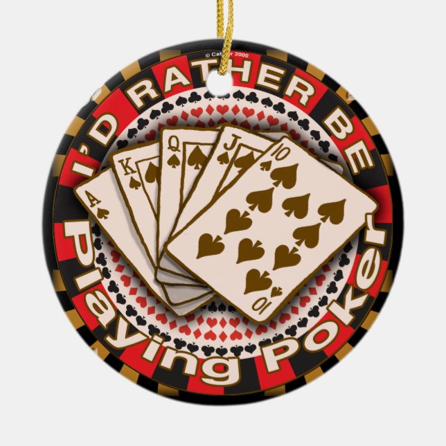 Plutôt jouer ornement Poker (Devant)