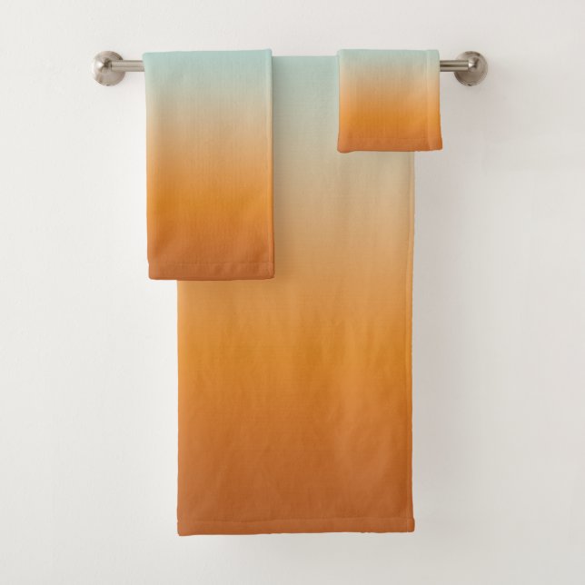 Plutôt Ombre Sunny Orange & Turquoise Blue Gradien (En situation)