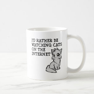 Plutôt regarder les chats drôle Mug