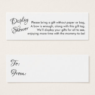 Plutôt Sans Enveloppement Baby shower Mini Carte C