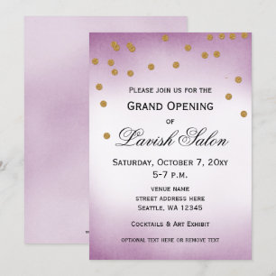 Plutôt Violet Grand Ouverture Invitation