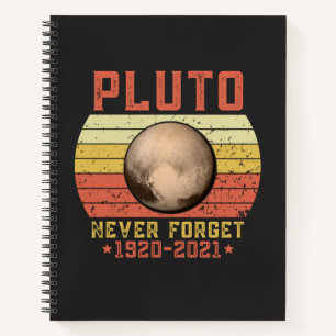 pluuto NEVER VERGESSEN Notizbuch