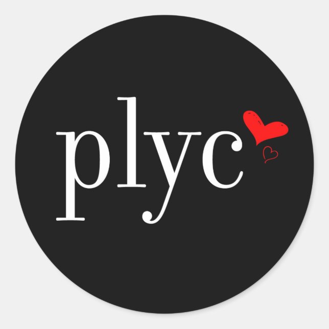 Plycstarter Runder Aufkleber (Vorderseite)
