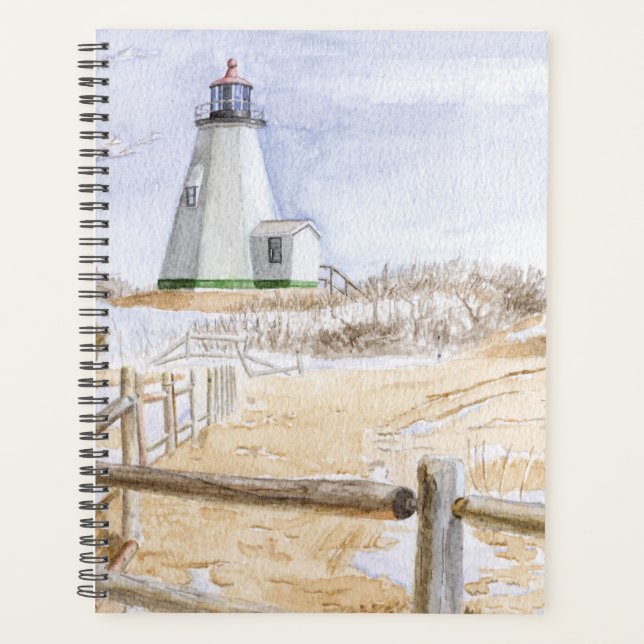 Plymought Lighthouse Watercolor Planer (Vorderseite)