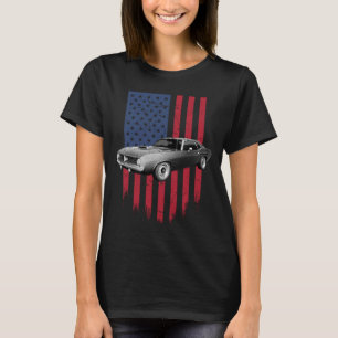 Plymouth Barracuda 1970 amerikanische Flagge T-Shirt