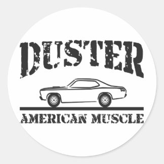 Plymouth Duster American Muscle Car Runder Aufkleber