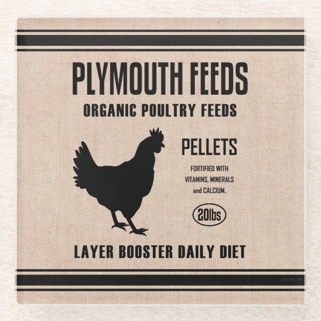 PLYMOUTH FÜTTRE GLASUNTERSETZER (Vorderseite)