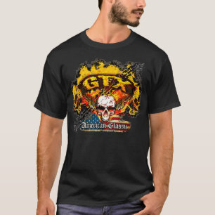 Plymouth GTX - Burnout-Fahnen-Schädel - n-Flagge T-Shirt