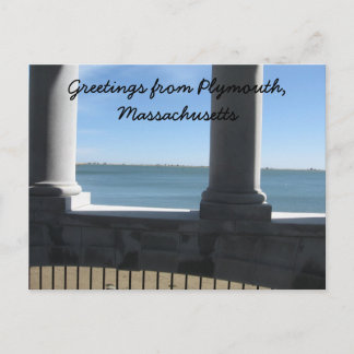 Plymouth Ma, Aussicht vom Plymouth Rock Postkarte