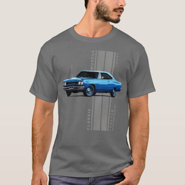Plymouth Road Runner Hemi Classic American Muscle  T-Shirt (Vorderseite)