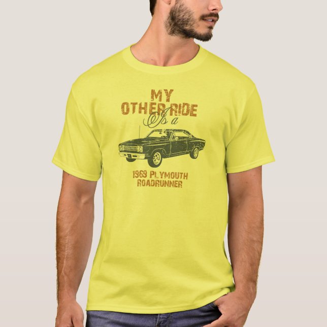 Plymouth-Roadrunner 1969 T-Shirt (Vorderseite)
