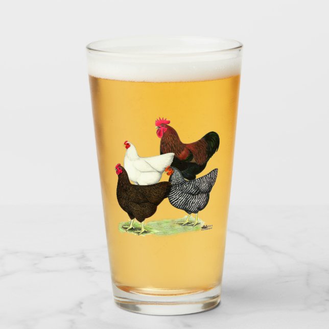 Plymouth Rock Quartett Glas (Vorne (Gefüllt))