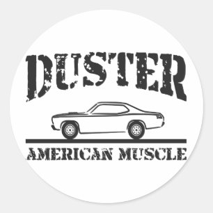 Plymouth-Staubtuch-amerikanisches Muskel-Auto Runder Aufkleber