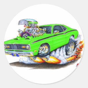 Plymouth-Staubtuch-Limones Auto 1970-74 Runder Aufkleber