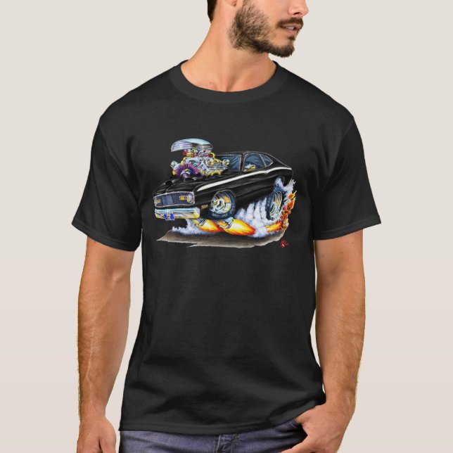 Plymouth-Staubtuch-Schwarz-Auto 1970-74 T-Shirt (Vorderseite)