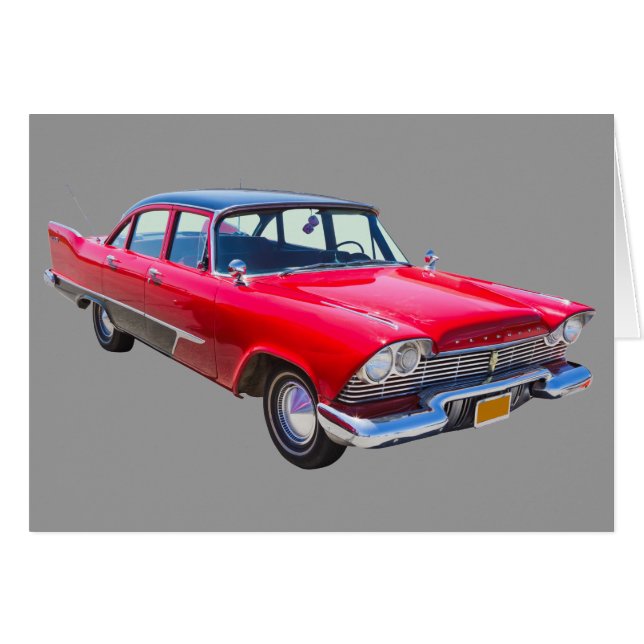 Plymouth-Wirsing-klassisches antikes Auto 1958 (Vorderseite (Horizontal))