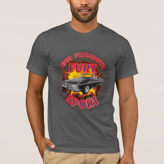 Plymouth-Wut-Sport-Hemd 1963 der Männer T-Shirt (Vorderseite)