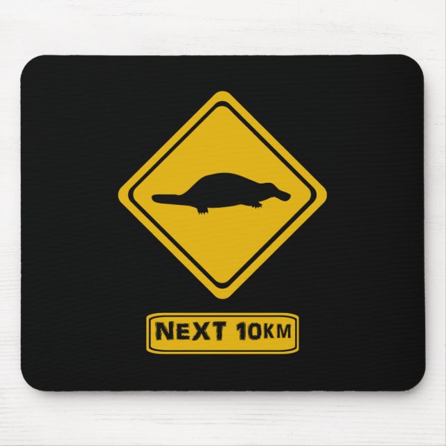 Plypus-Verkehrszeichen Mousepad (Vorne)