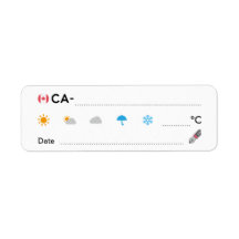 PLZ ID CA Kanada Wetterdatum ラ ベ ル