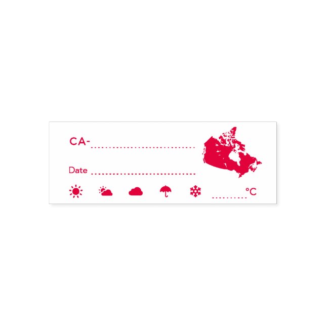 PLZ ID CA Kanada Wetterdatum Permastempel (Design)
