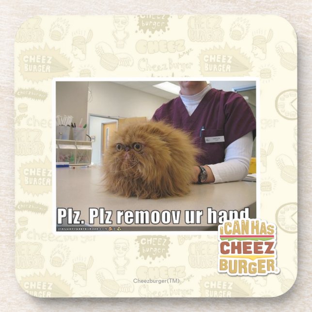 PLZ remoov ur Hand Untersetzer (Vorderseite)